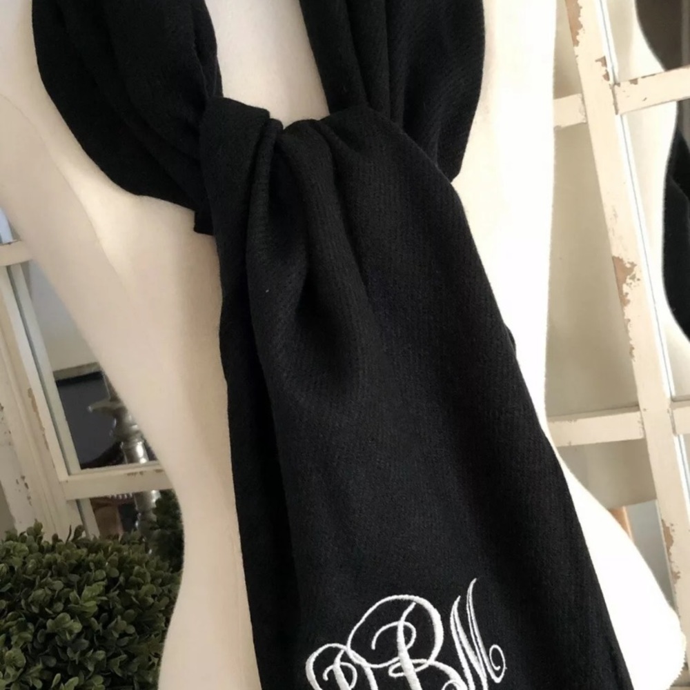Monogrammed Scarf - Picture 2 of 2